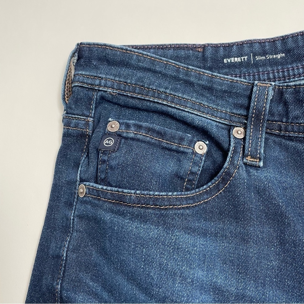 AG “Everett” slim straight dark wash jeans - Picture 2 of 8
